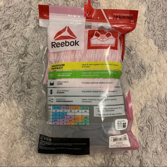 Reebok 2pc Seamless Sports Bra Set NIB Y2 - Picture 8 of 9